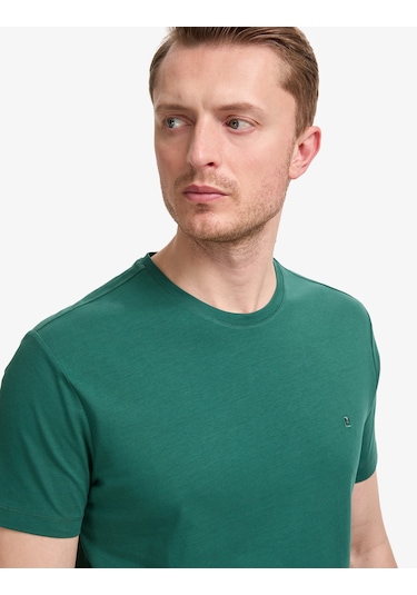 Pierre Cardin Erkek Koyu Yeşil Tişört Basic 50325307-vr079