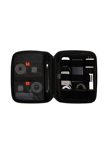 Wiwu Parallel Hardshell Darbe Emici Su Geçirmez 900d Polyester Kumaş 11 İnç Laptop Çantası Siyah