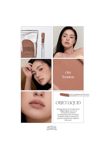 Muzıgae Mansıon Gül Özlü Yumuşak Dokulu Nemlendirici Ve Kalıcı Tint Objet Liquid 014 Tension
