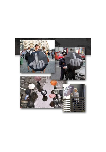 Benzersiz Stil Mittelfinger Şemsiye Komik Katlanır Şemsiye Yaratıcı Mittelfinger Hediye Diğer