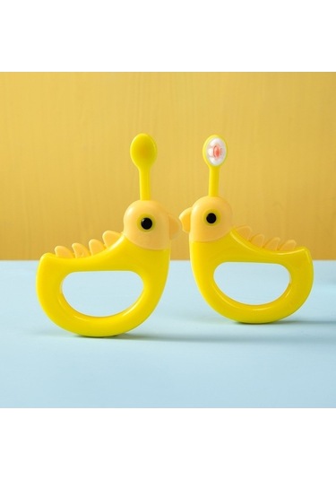 Flybuy 2 Adet Sevimli Tavuk Diş Fırçası Sarı Çocuk Odası İçin