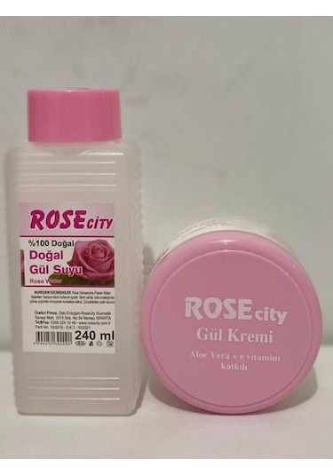 Rose City Gülsuyu + Aloe Vera Gül Krem
