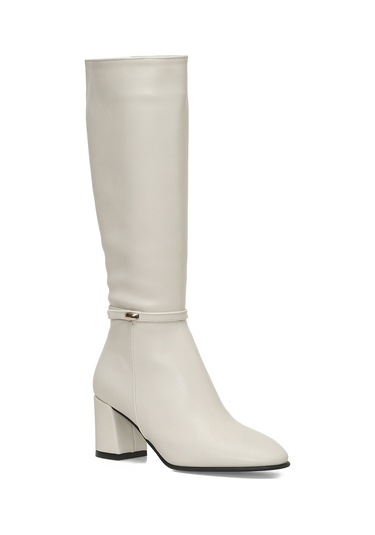 Butigo 25k-7049 5pr Bej Kadın Topuklu Çizme 000000000102054698 Bej