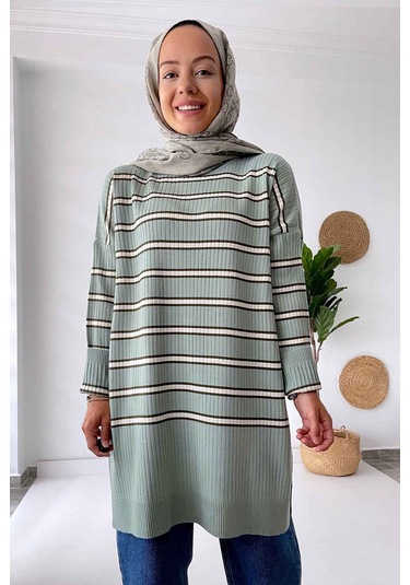 Lady Triko Tunik - Yeşil