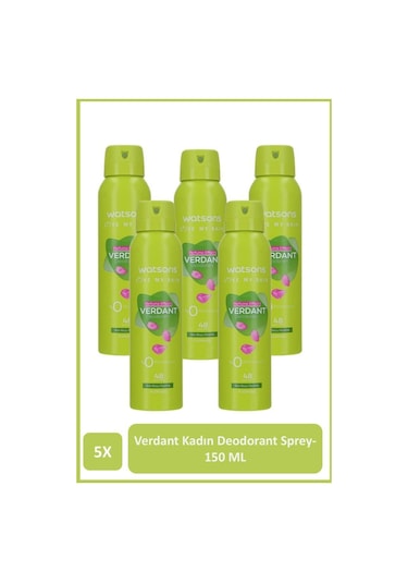 Watsons Verdant Kadın Sprey Deodorant 5 x 150 ML