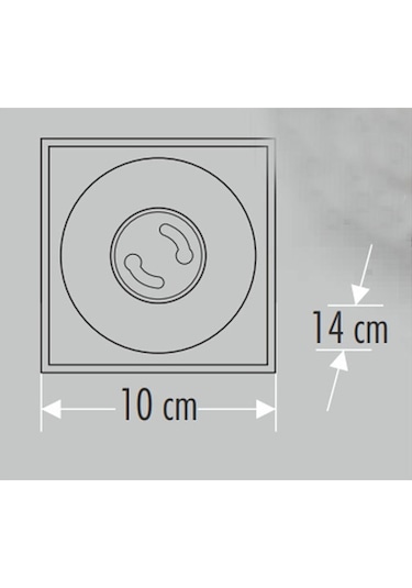 Ct 5420 Cata Bergama Siyah-Platin Dekoratif Armatür Kasası G-10 Platin - Siyah