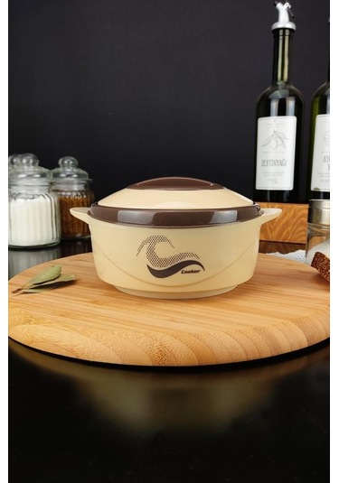 Digithome Ckr3148 Paslanmaz Çelik Hazneli Yemek Termosu 500 ML Kahverengi