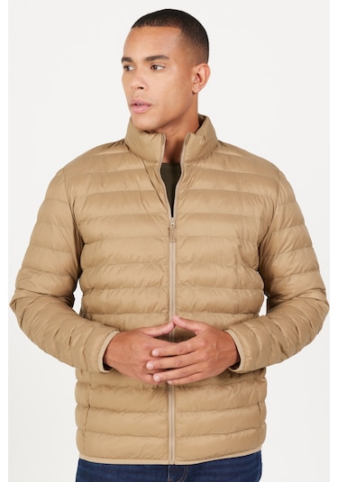 AC&Co / Altınyıldız Classics Erkek Vızon Standart Fit Normal Kesim Dik Yaka Mont VIZON