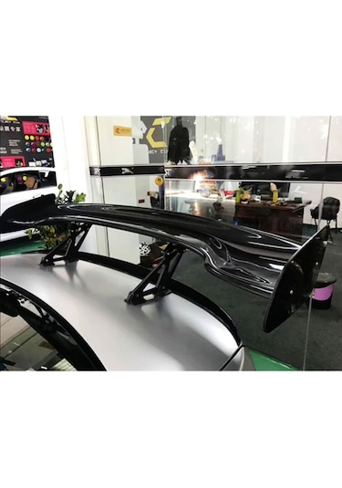 Dtm Abs Tüm Araçlara Uyumlu Bagaj Üstü Spoiler Parlak Siyah Spoyler Plastik İthal