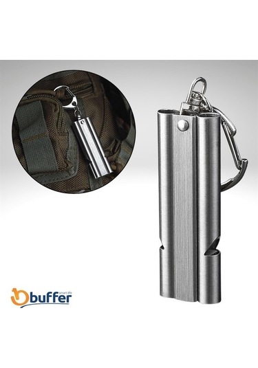 Sos Acil İmdat Düdüğü Alüminyum Islık Anahtarlık Kamp Yürüyüş Aksesuar Araçları