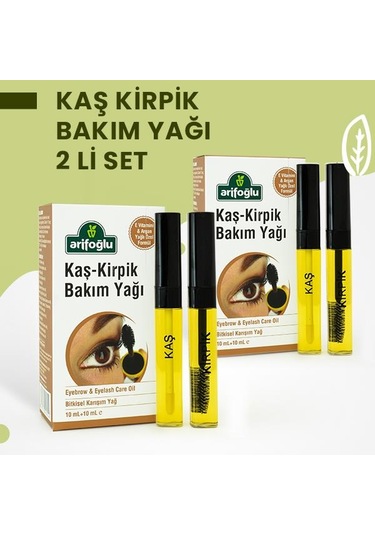 Arifoğlu Kaş Kirpik Bakım Yağı 10 Ml + 10 Ml 2 Li Set