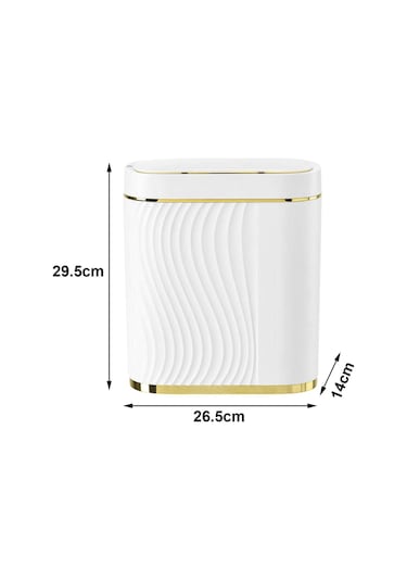 Suntek Magideal Ev Ofis Tuvalet Için Akıllı Çöp Kutusu Beyaz