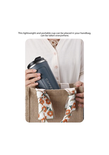 380ml Kahve Kupası Sızdırmaz Yalıtımlı Termal Kupa Araba Taşınabilir Seyahat Kahve Kupası Paslanmaz Çelik