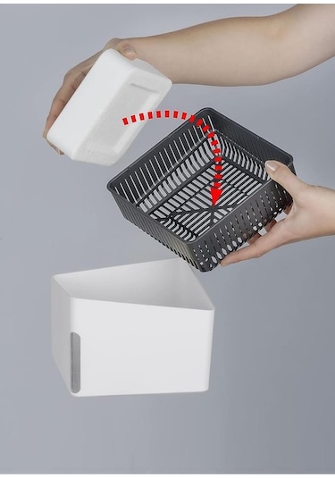 Nem Alıcı Rutubet ve Küf Önleyici Kare Aparat  500 G Beyaz Naturel