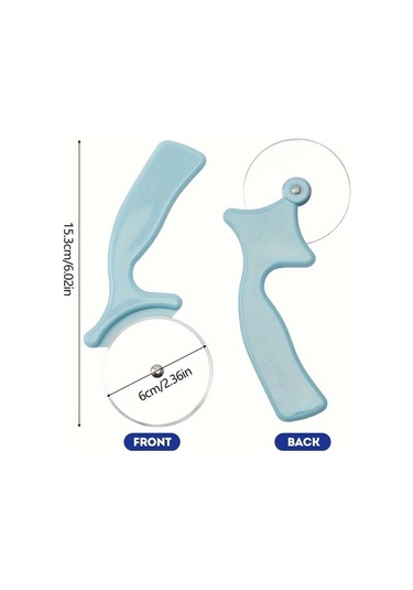 Honeybeeshop Turuncu Pp Saplı Paslanmaz Çelik Pizza Kesici Mutfakta Pizza Pankek Turta İçin Pratik Alet Turuncu