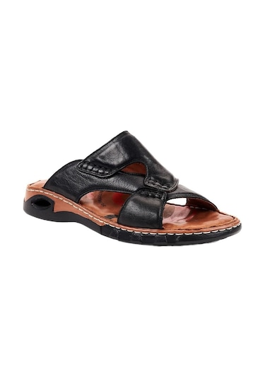 Forelli Tuna-G 40501 Siyah Erkek Günlük Terlik Siyah