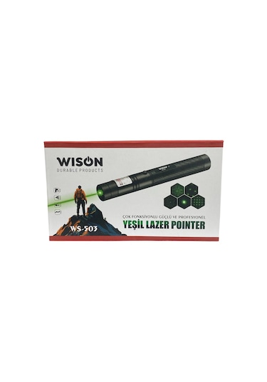 Wıson Ws-503 Çok Fonksiyonlu Güçlü Ve Profesyonel Yeşil Lazer Poi Siyah