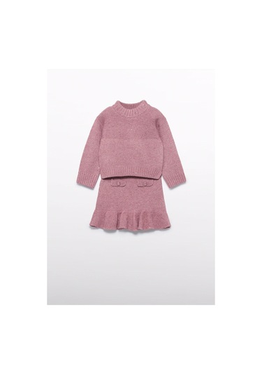 Mayoral Abel&lula Kız Çocuk Triko Etek Takım Pembe