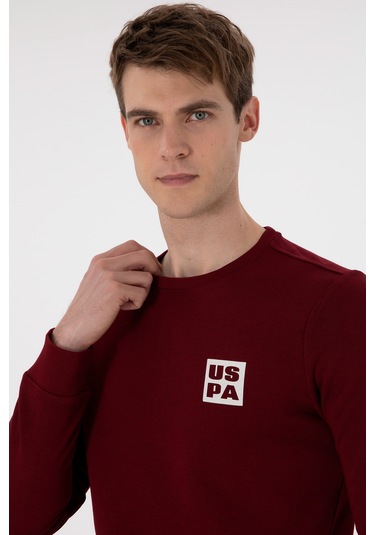 U.s. Polo Assn. Erkek Bordo Sweatshirt 50293456-vr014 Bordo
