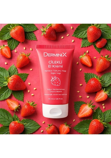 Çilekli El Kremi 2'li 50 Ml Yoğun Nemlendirici Avantajlı Set
