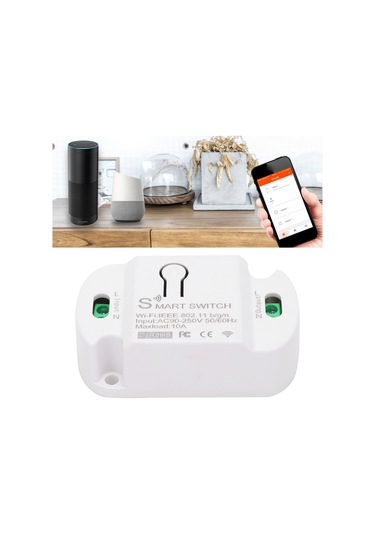 Mufunye Akıllı Wifi Anahtar, Uzaktan Kontrol, Zamanlama Ve Ses Komutu İle Ev Aletlerini Yönetin 90-250v, 10a