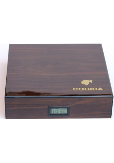 Cohiba Kahverengi Desenli Humidor Puro  Kutusu