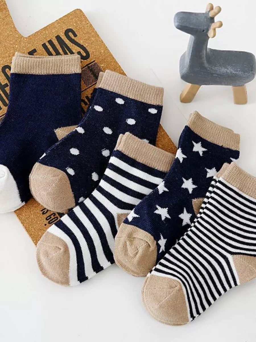 Wemint Baskılı Yaz Çocuk Çorapları Seti 230322059 Mavi