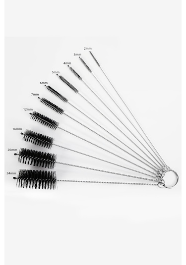 10 Adet Çok Amaçlı Pipo Temizlik Ve Pipet Kamış Temizleme Fırça Seti Rd54