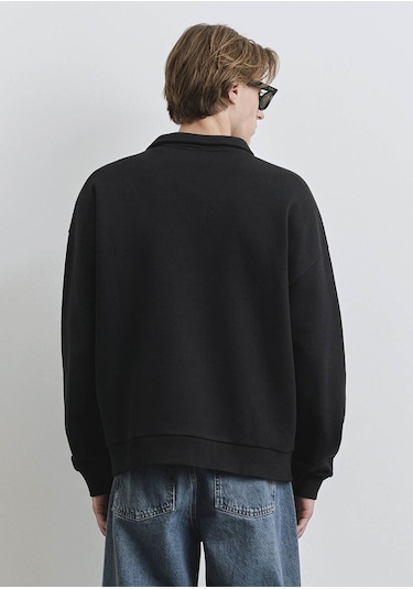 Mavi Siyah Erkek Sweatshirt M0s10208-900 Siyah