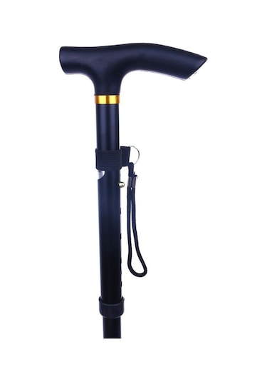 Watton Wt-008 Katlanabilir Dağcı Yürüyüş Bastonu 90cm Baton Siyah