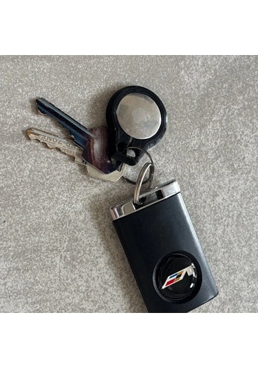 Airtag İçin Dizayn Edilmiş Kılıf Anahtarlık Keychain Siyah