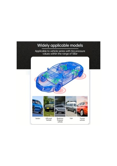 Boatshop1 Ynf Kablosuz Güneş Şarj Ve Lastik Basınç Monitörü Sistemi Siyah 4 Dış Sensör Lcd Ekran Otomatik Ayar Suv Mpv Rv