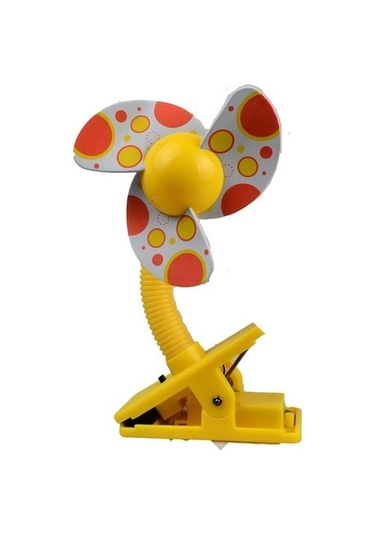 Bebek Beşik Arabası Hayranı Mini Taşınabilir Klip Usbcharging Yurt Ofisi Küçük Elektrikli Fan Mavi 5852 Sarı