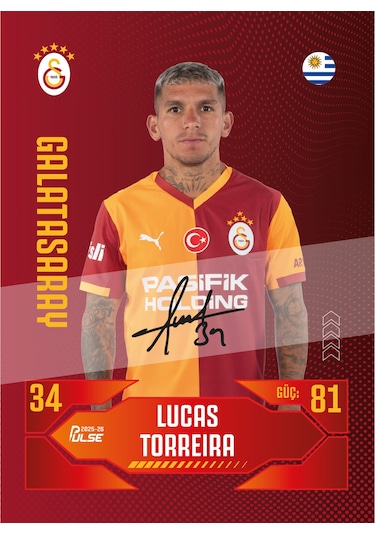 Galatasaray - Pulse Futbolcu Kartları 2025/26 - Paket