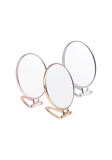 Suntek Seyahat Gümüş Için Katlanır El Çift Taraflı Ayna