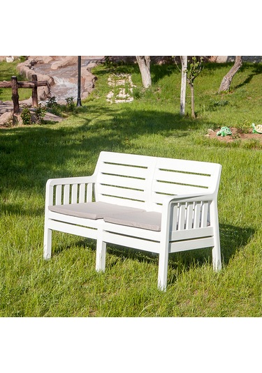 Lara 2'li Koltuk Balkon&Teras Bahçe Koltuk / Beyaz