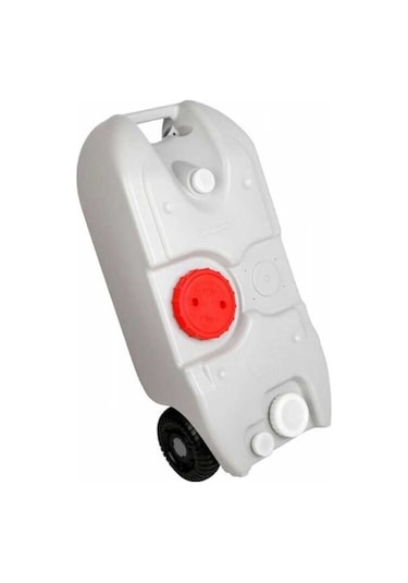 Porvaletti Portatif Tekerlekli Su Tankı 40 L Beyaz