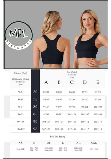 Kadın Lacivert Sporcu Sütyeni Pedli Likralı Destekleyici Su Sporları Koşu Fitness Dans Sports Bra Lacivert