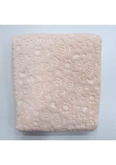 Bebek Pudra Premium Peluş Battaniyesi Pudra