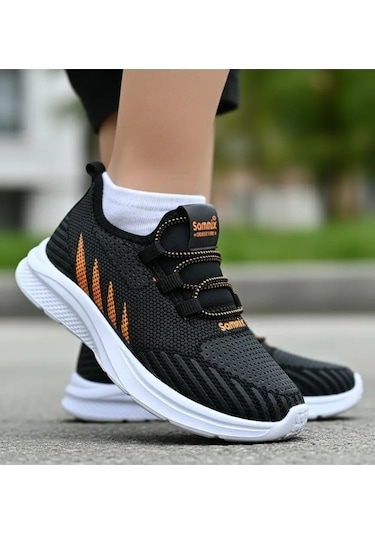 Tuğba Ortopedi 511 Çocuk Lastikli Rahat Sneaker Siyah