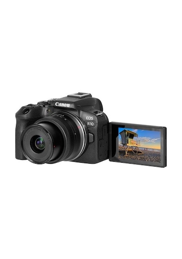 Canon EOS R10 + RF-S 18-45 IS STM Fotoğraf Makinesi Siyah
