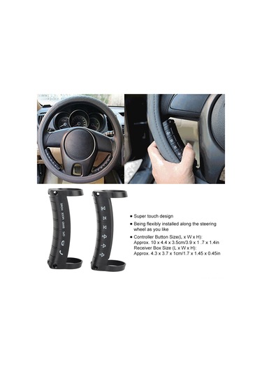 Reedark Oto Direksiyon Kumanda Kolu, Evrensel Dvd Navigasyon Uyumlu, 5/10 Tuş Seçeneği, Kolay Kurulum, Pil Dahil 2 Adet Diğer