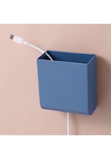 Kosona Duvar Üstü Telefon Şarj Dolabı - Delme Yok, Çok Amaçlı Plastik Depolama Kutusu, Pratik Ve Uzay Tasarruflu Beyaz Beyaz
