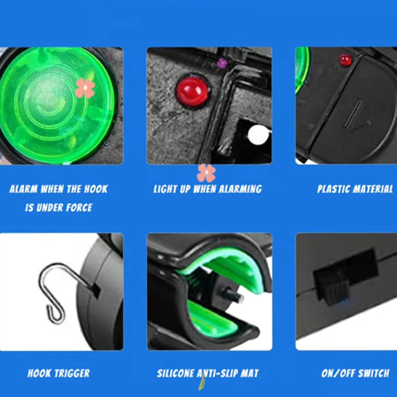 Effe Olta Kamış Alarmı 4lü Set Sesli Işıklı Hg2519-4a