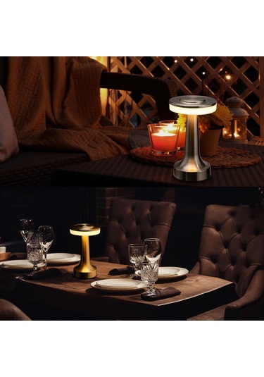 Kangvka Taşınabilir Dokunmatik Led Masa Lambası - 3 Parlaklık Seviyesi, 48 Saat Pil Süresi, Şarj Edilebilir, Yumuşak Beyaz Işık 3000k Rose Gold