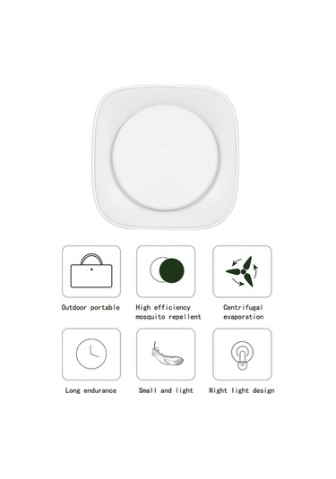 Tongxida Mini Aromaterapi Cihazı - Led Gece Lambası, Sinek Kovucusu, Ev/araç/dış Mekan İçin, Abs Materyal