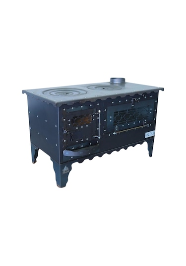 Altaş Camlı Altaş Kuzine Soba 4 Mm Çok Amaçlı Bahçe Tipi Kuzine Soba Özel El Yapımı Soba