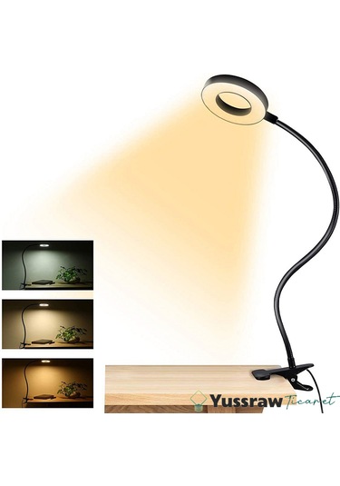Çok Fonksiyonlu Akrobat Masa Lambası Şiddeti Ayarlanabilir 3 Farklı Işık Rengi Siyah G