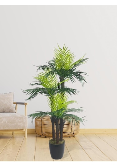 Yapay Ağaç Palmiye 3katlı 27yaprak 130 65cm