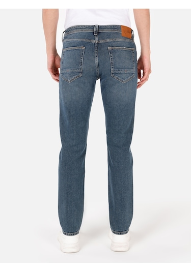 Colins 044 Karl Normal Kesim Düşük Bel Düz Paça Mavi Erkek Pantolon Cl1071279 Denim